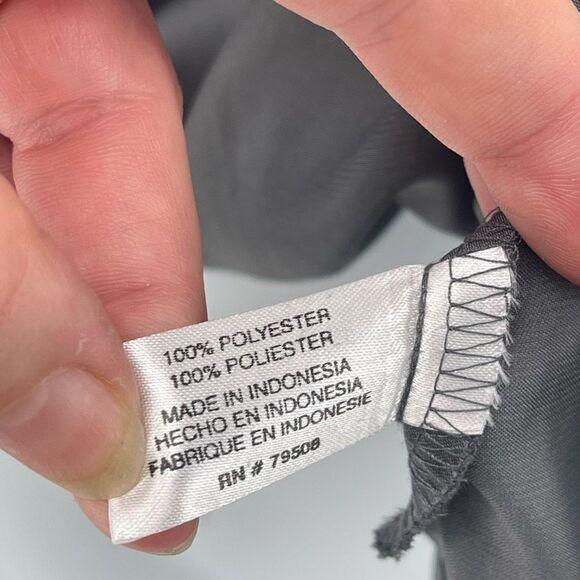 Violet & Claire Womens Blouse Top Sleeveless Ruffled Pleated Gray Size Medium - Picture 7 of 13